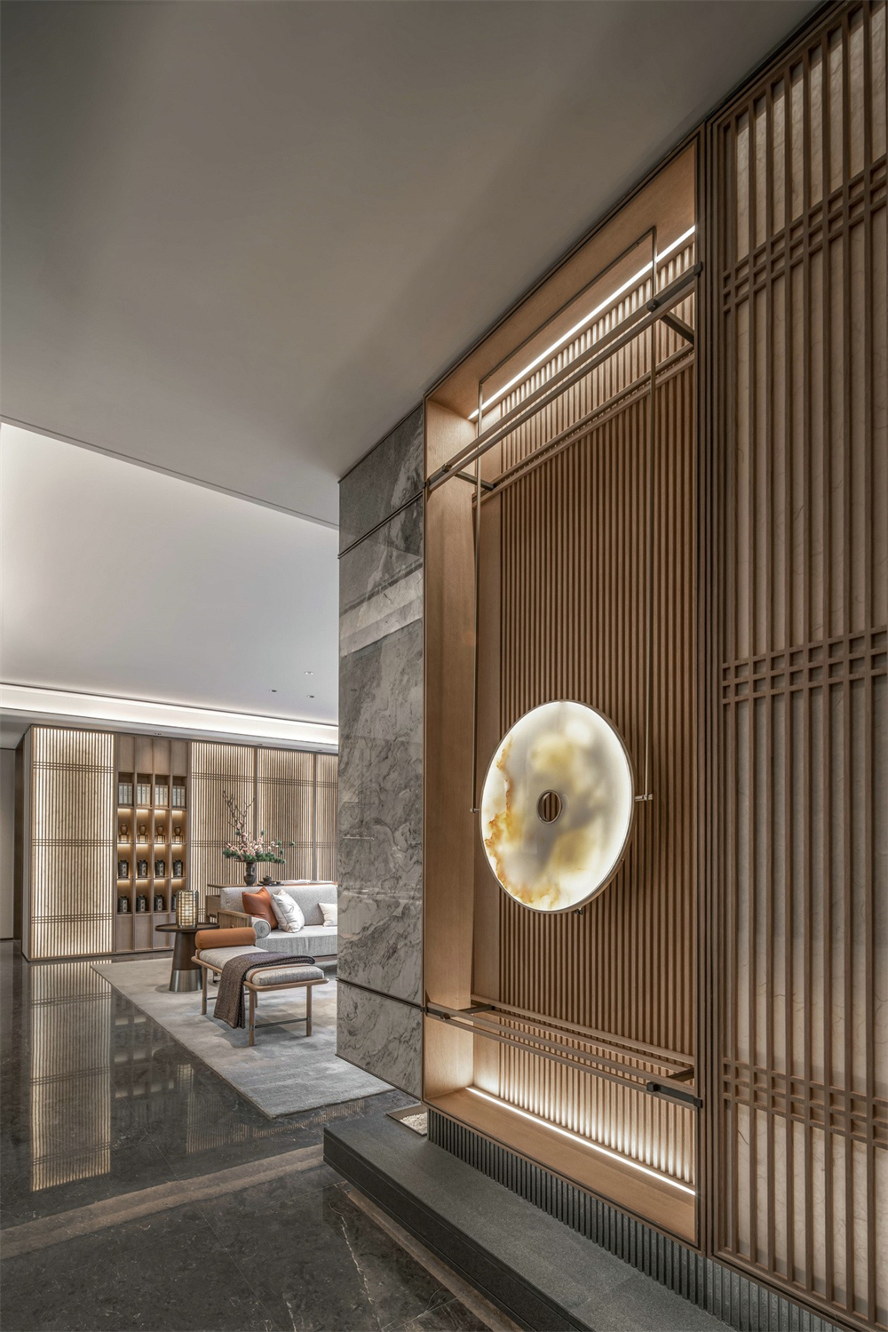 整木(mù)定製(zhi)新(xin)中(zhong)式(shi)風格,125㎡樣闆房賞析(圖3) 整木(mù)定製(zhi)新(xin)中(zhong)式(shi)風格,125㎡樣闆房賞析(圖3)